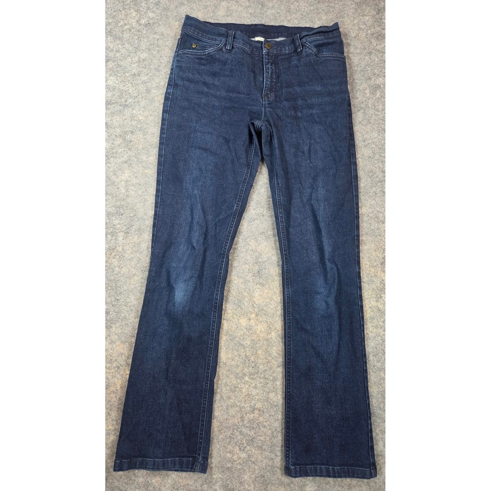 Orvis Womens Dark Wash Bootcut Denim Jeans Size 8 Blue RN 70534